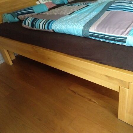 Bett Eiche massiv